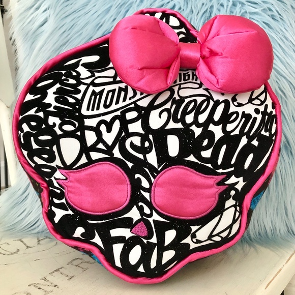 Monster High, 2013, Skullette, Pillow, RARE, Plush, Graffiti, Cuddle Cushion - Picture 1 of 13